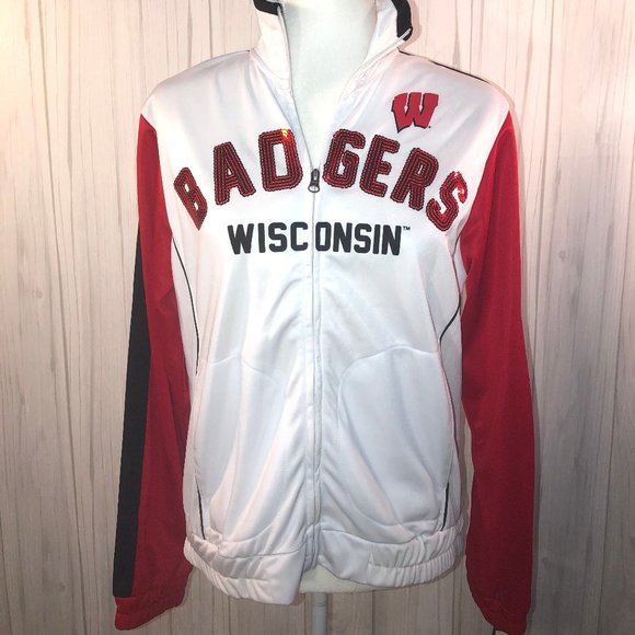 Tops - Wisconsin Badgers Zip Up Sweater - NWT - Large